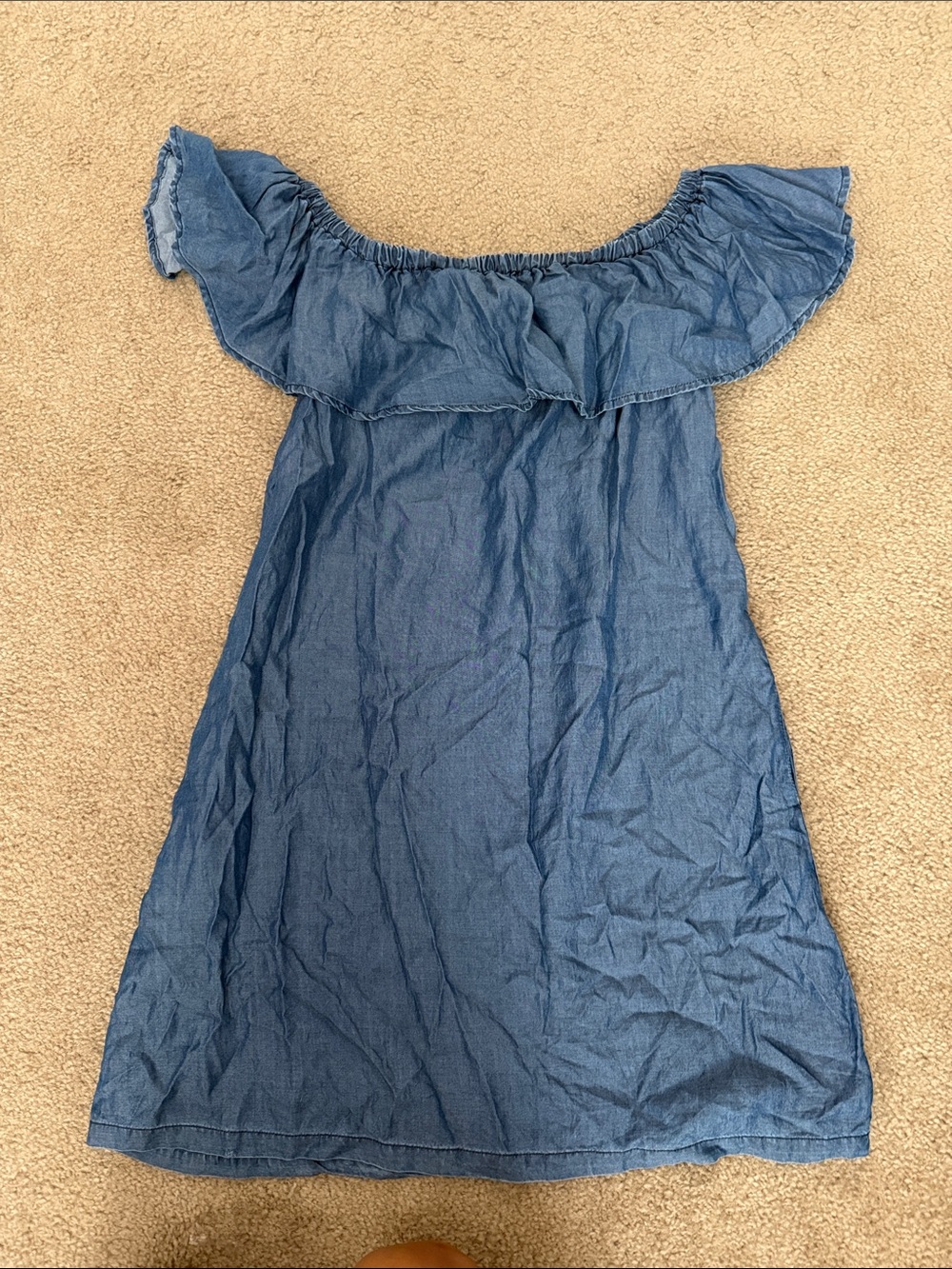 Tommy Bahama women’s denim off the shoulder dress large